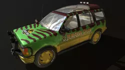 Explorer Jurassic Park Tour Car