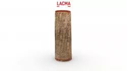 Fluted Codex-Style Vase with Palace Scene