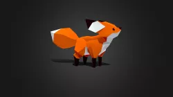 Fox low poly