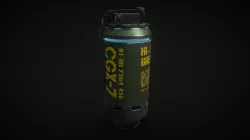 Futuristic hand grenade