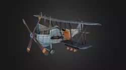 Harry Tate Stylized Airplane