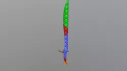 Hobbit Orcrist Sword UV Mapped