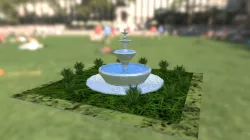 Jardín y Fuente