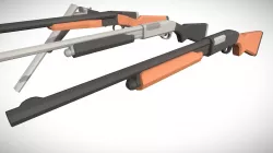 「Low Poly」Shotguns + Flare Gun Pack
