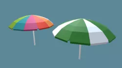 Parasol lowpoly - beach umbrella