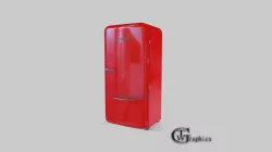 Retro Fridge with Animation