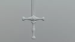Short Sword no texture.