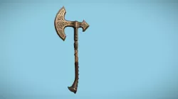 Steel War Axe (Skyrim fan art)