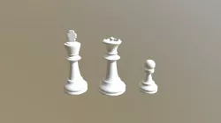 UV Chess Pieces