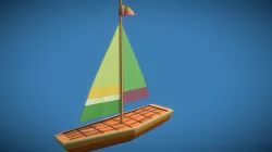VELERO lowpoly - sailboat lowpoly