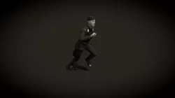 WW2 Soldier Running
