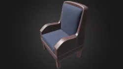 Antique Chair Blue