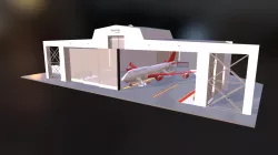 [Aus] Interactive 3D Model - Aircraft hanger