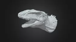 Banjo dinosaurs head 3d printing model