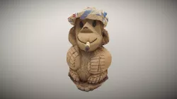Coconut monkey from Cuba