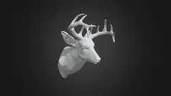 Deer head 3d printing model