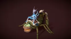 Demon Princess With Steed