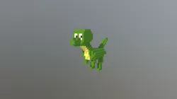 Dinosaur pixelated