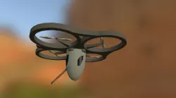 Drone Paintball Turret Gun Attachment
