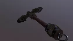 Dwarven Axe (Re UV'd and Textured)