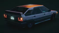 Futuristic 1980's Hatchback