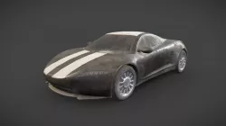 Generic Sport Car Dirty Black