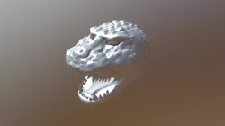 Godzilla Head Piece