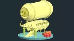 Light Freight Scifi Airship