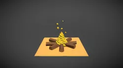 Low poly Campfire