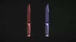 Marine Combat Knife ( High And Low Poly )