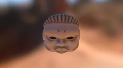 Mayan Head Statue