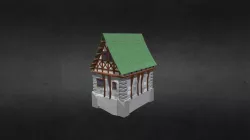 Medieval house lowpoly