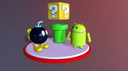 Modelos 3D do Mario Bros e Android