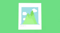 Mountains in a frame