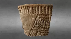Neolithic rimsherd from 3.400 BC