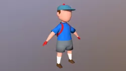 Personaje Humano - Niño (lowpoly)