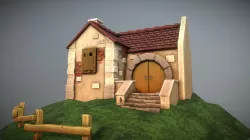 Stylized House 3D PBR