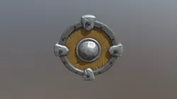 Stylized Round Shield