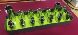 1/2" drive socket organizer for Skadis shelf -  Organizador de vasos 1/2" para bandeja Skadis