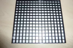 16x16 LED matrix grid with diffuser and one-part frame