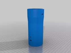 2 inch pipe mount for MKIII 50 Watt 3d printable Wind Turbine