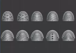 4th Legion Shoulders (HH Style)