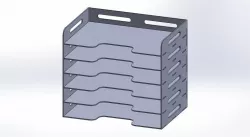 A4 document sorter / A4 pocket shelf Laser cut