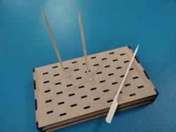 Base for hobby paint bamboo skewer tool Laser Cut
