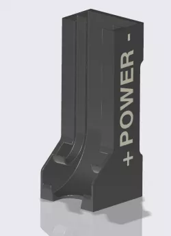 Battery dispenser - AAA and AA [no support] + WALL MOUNT