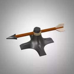 Black spit arrow turntable