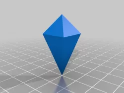 Blank Alternative d4 Shaped Crystal