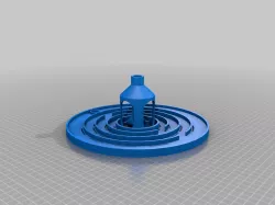 bubble powered drip tube/tray for dwc