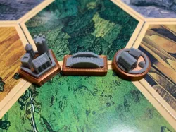 Catan pieces
