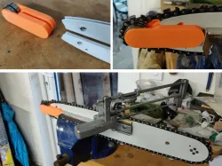 Chainsaw chain strainer